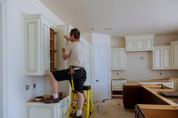 Open concept kitchen conversion in Severna Park by JMT Kitchen Cabinet