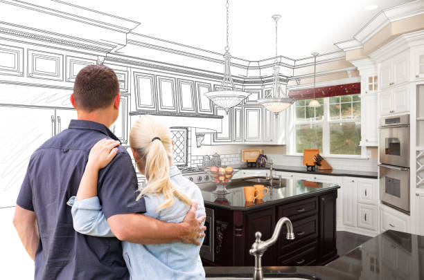 Custom kitchen cabinets installed in a Severna Park home